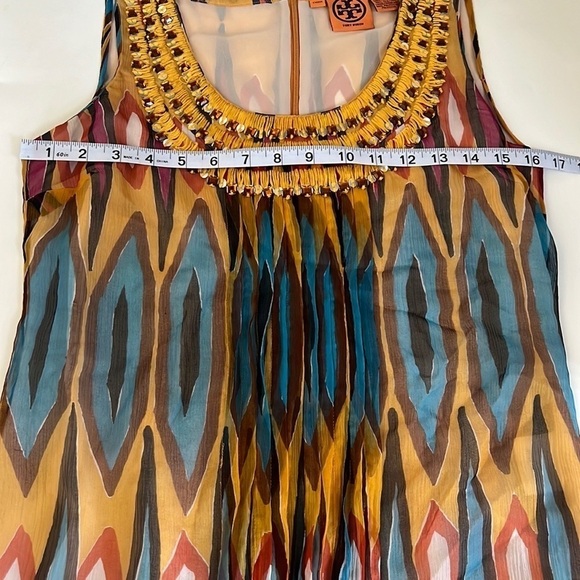 Tory Burch Multicolor Sequin Silk Top - Picture 5 of 6